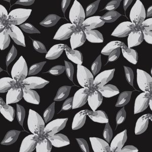 Dark-Blooms-Black-Watercolor Floral